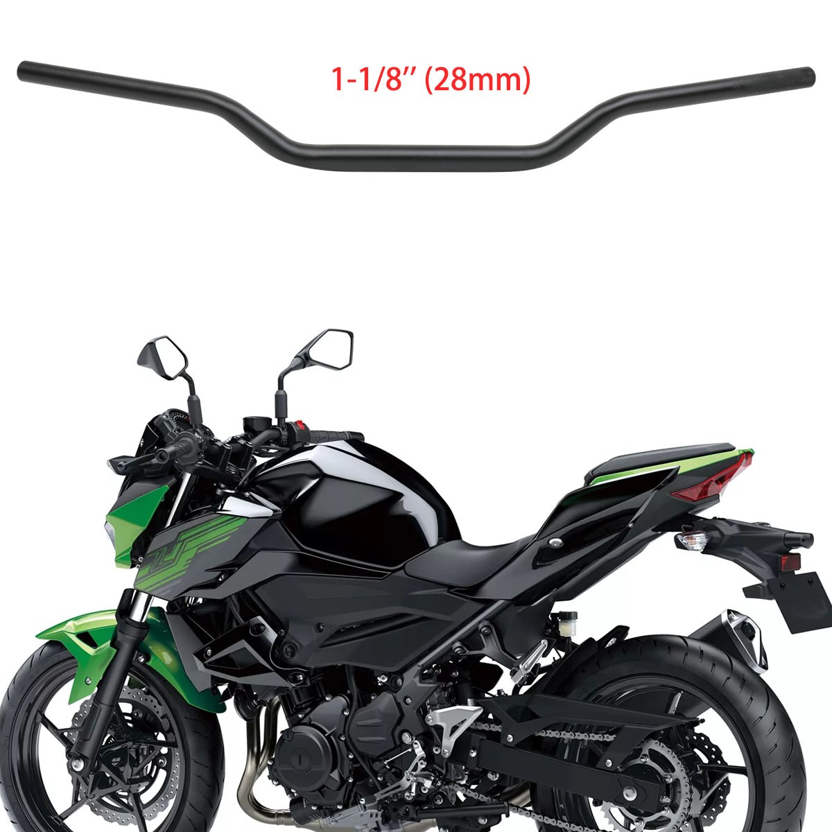1-1/8'' Motorcycle Fat Bar Handlebar For Kawasaki Z125 Z400 Z500
