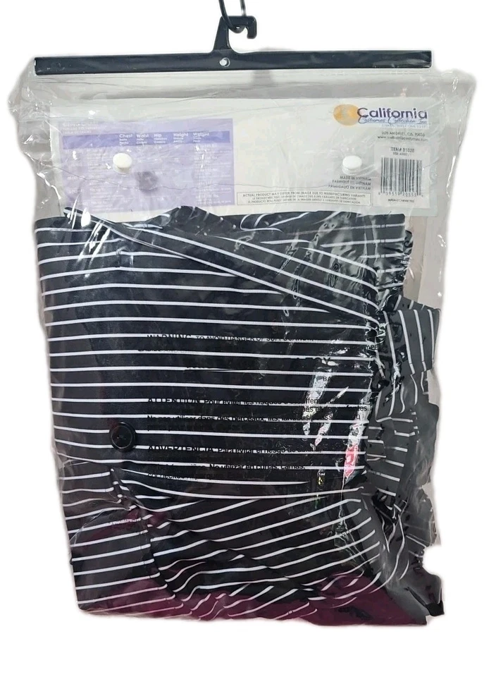 Disfraz California GÁNGSTER Para Hombre L 42-44 Completo Nuevo Pin Rayas Traje y Corbata Foto 4 de 4