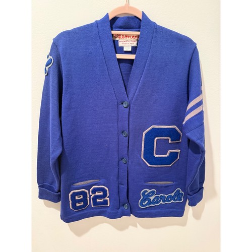 Vintage 1982 Varsity Letterman Sweater Softball