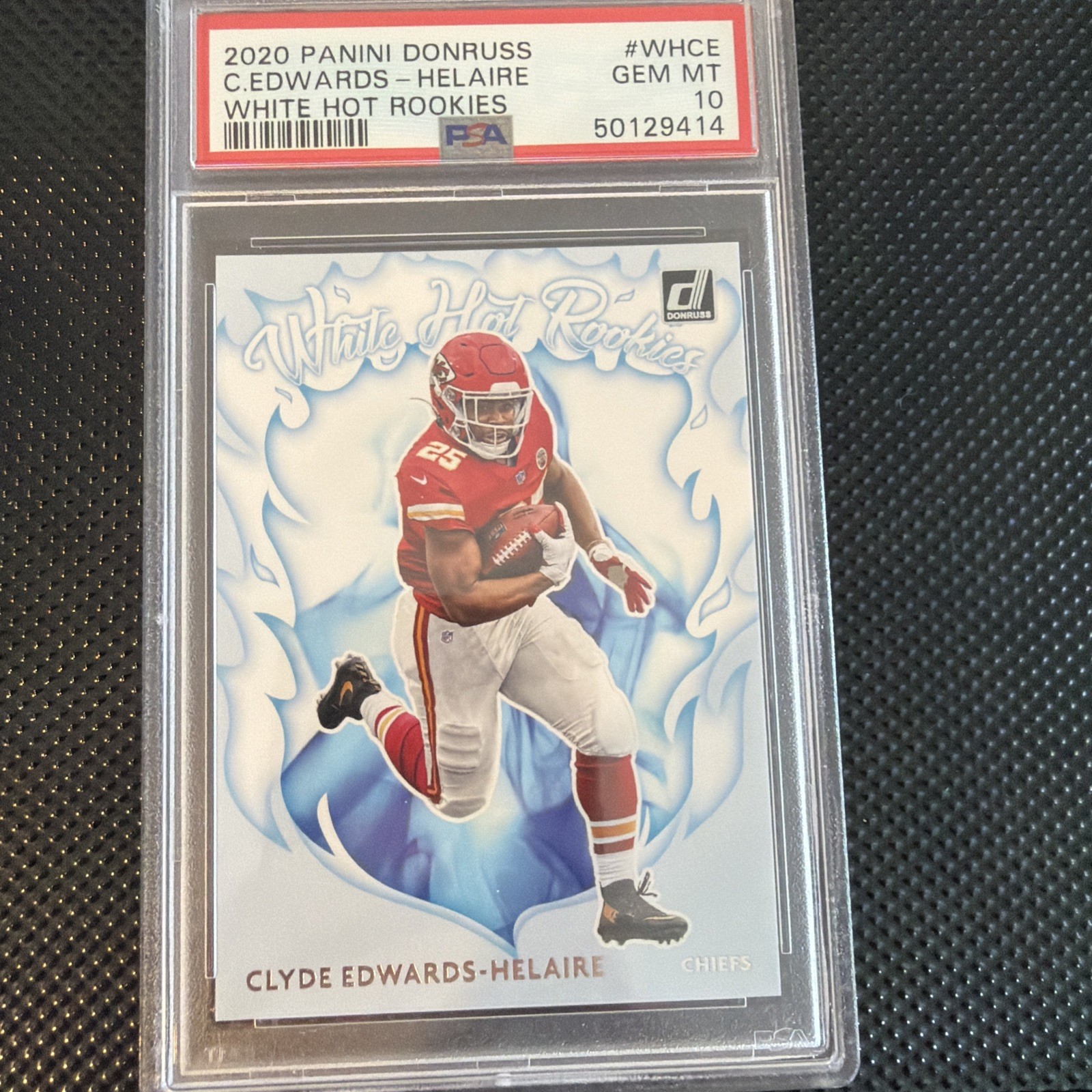 Clyde Edwards-Helaire Panini Donruss White Hot Rookies #WHCE Base