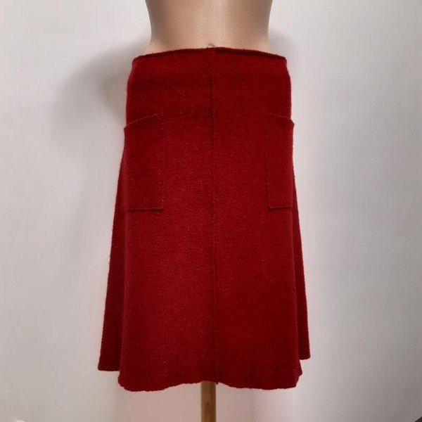 Women Laura Ashley Skirt Red Viscose 42 / XL / 50