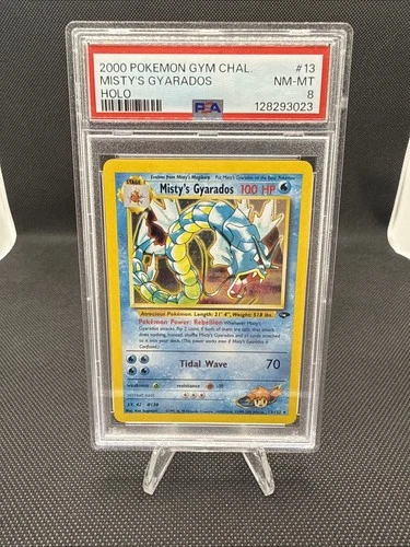 Pokémon TCG Misty's Gyarados Holo Rare 13/132 PSA 8