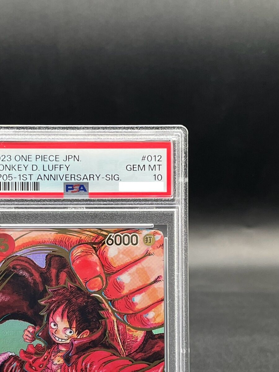 PSA 10 Luffy ST01-012 OP-05 Eiichiro Oda Signature One Piece PSA 10 Luffy ST01-012 OP-05 Eiichiro Oda Signature One Piece