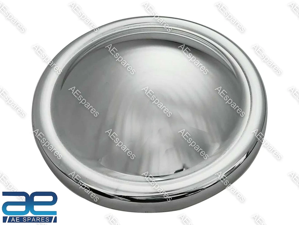 Cubierta de cubo de rueda Morris Austin acero cromado 4 unidades coches antiguos AE Foto 2 de 4