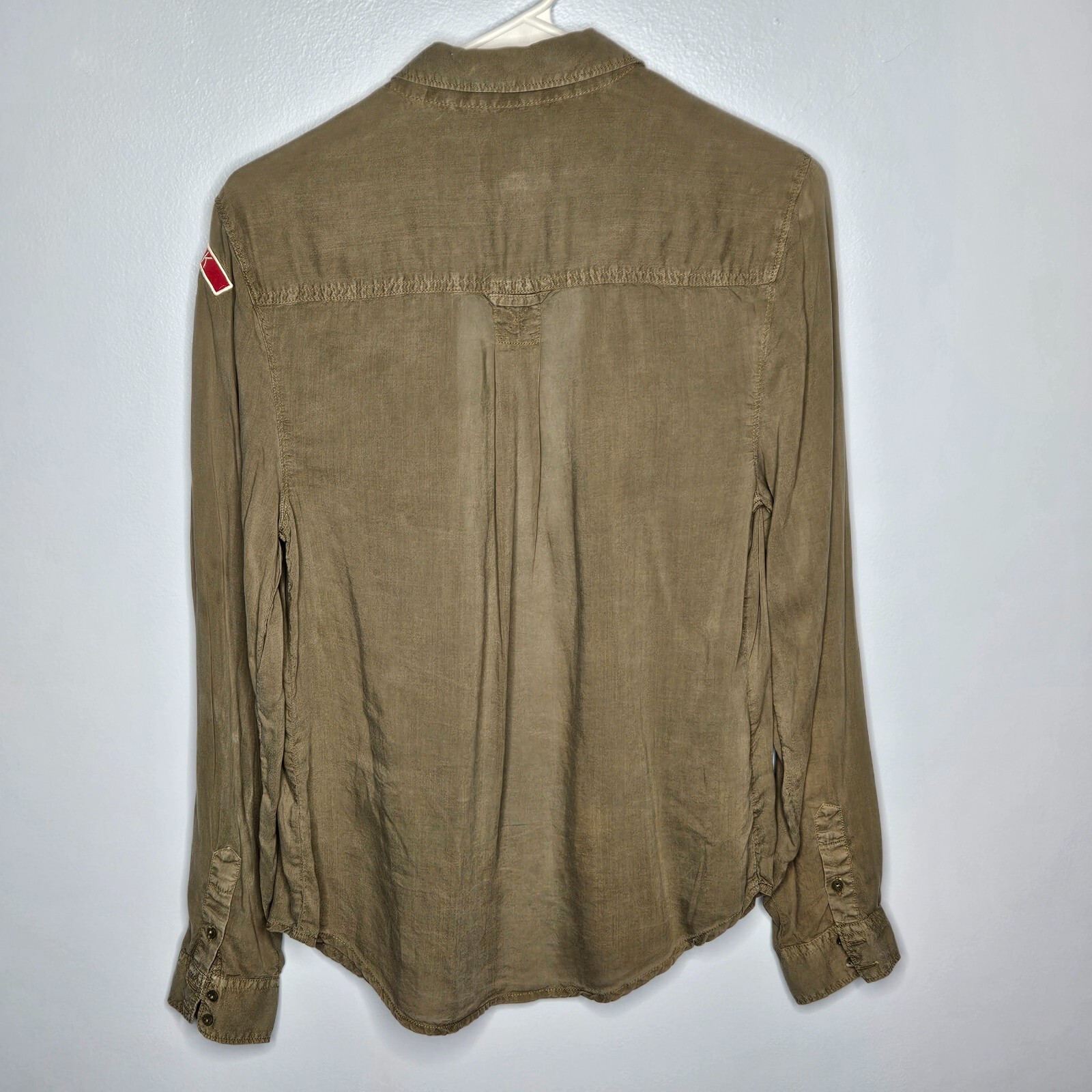 American Eagle Casual Button Down Patch Montauk S… - image 5