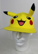 PIKACHU 3D Snapback Trucker Mesh Cap Pokemon Nintendo Character OSFM 2015 NWOT