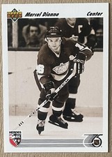 MARCEL DIONNE, 1991-1992 UPPER DECK CARD, THE HALL OF FAMER !