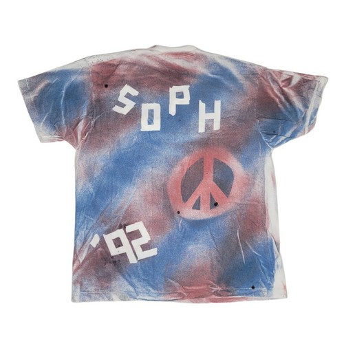 Vintage 92 Hippy Tie Dye T Shirt Make Love Not War Single Stitch Women Size XXL - Picture 2 of 4