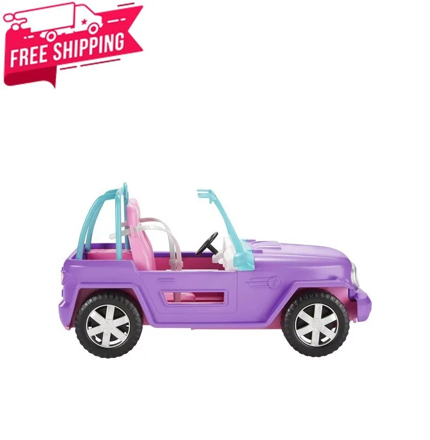 Barbie Off Road Vehicle Purple with Pink Seats and Rolling Wheels