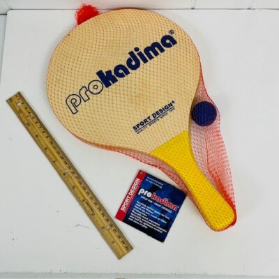 Pro Kadima Racket New Pro Kadima Paddleball Beach Set 2 Paddles 1 Rubber Ball & Bag ...