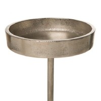 Aluminium Kerzenpick, Kerzenhalter, Kerzenteller, Stecker. 8,5 Cm. Alu. Silber.