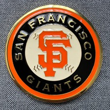 San Francisco Giants Scottsdale Metal Orange Gold Belt Buckle.