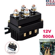 12v 500a Winch Solenoid Relay Controller Contactor 12000 Lbs For Warn Badlands
