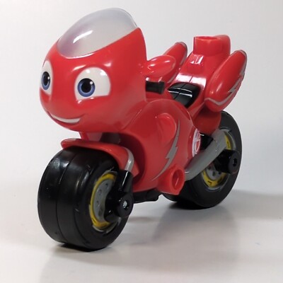 Tomy Ricky Zoom 3.5” Ricky Action Figure Red Toy Motorcycle Bike