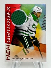 2024-25 SP Game Used Hockey MAVRIK BOURQUE New Grooves Red Jersey Patch #NG17