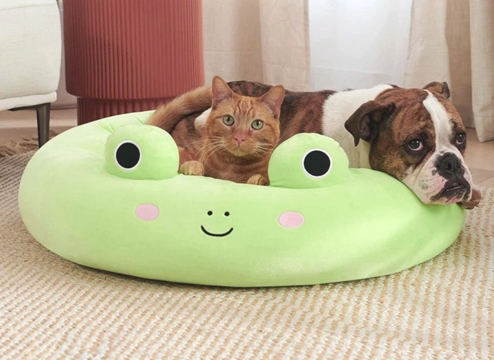 Acogedora manta de felpa para gatos y perros Winter Wonderland dibujos animados para cama para mascotas Foto 4 de 4