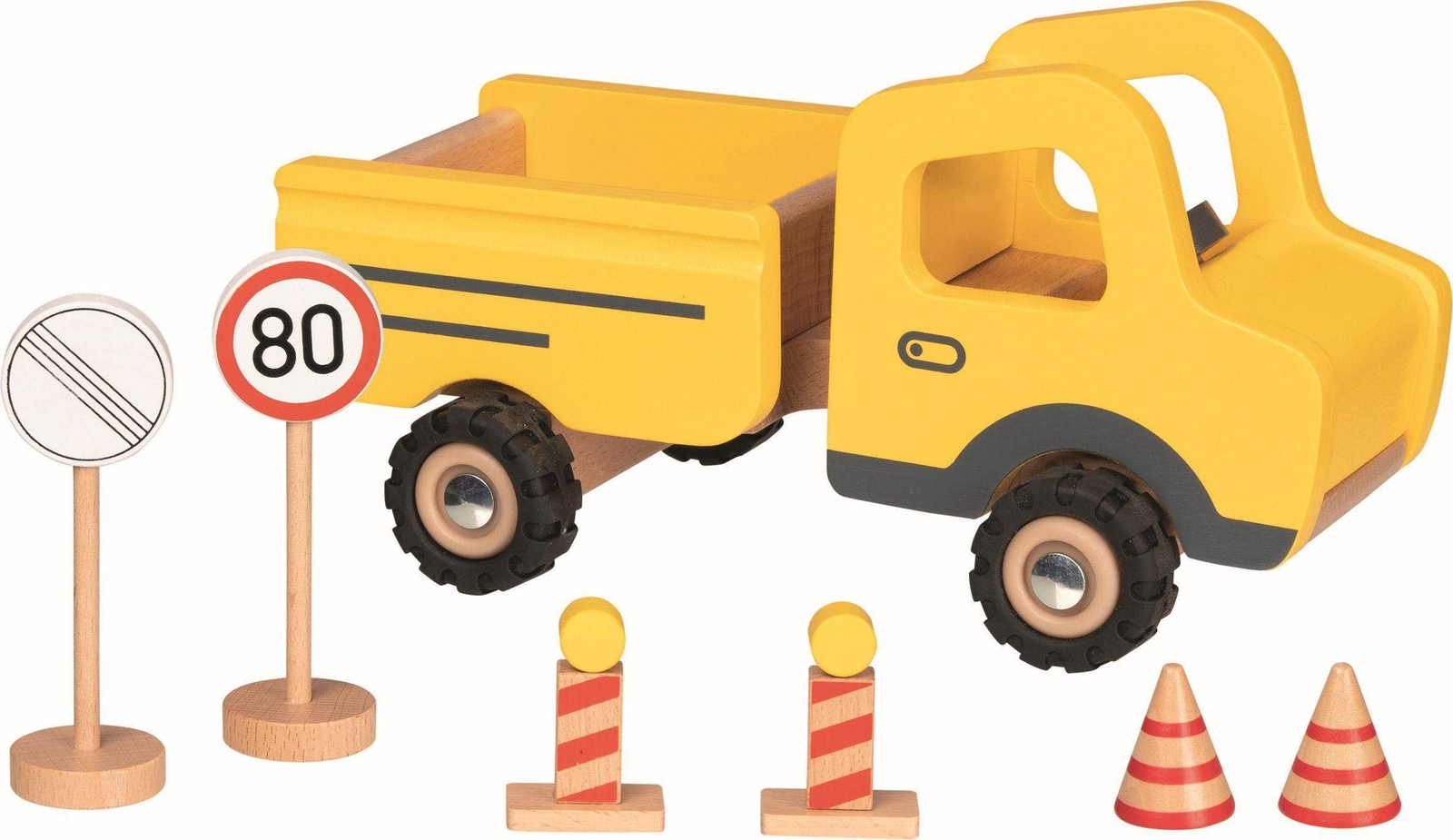 Gollnest & Kiesel 55894 Construction Site Vehicle with Traffic Signs