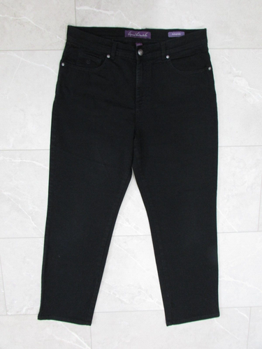 Jeans Hannah Femme Noir Taille 12 Short - Skinny Fit, 28 Cm De Jambe (NEUF)