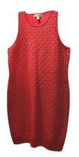Michael Kors Logo Jacquard Tank Dress. New With Tags Sangria Size XL MSRP 185