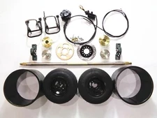 900mm 25mm Axle keyway running full length foot brake foot throttle drift wheel