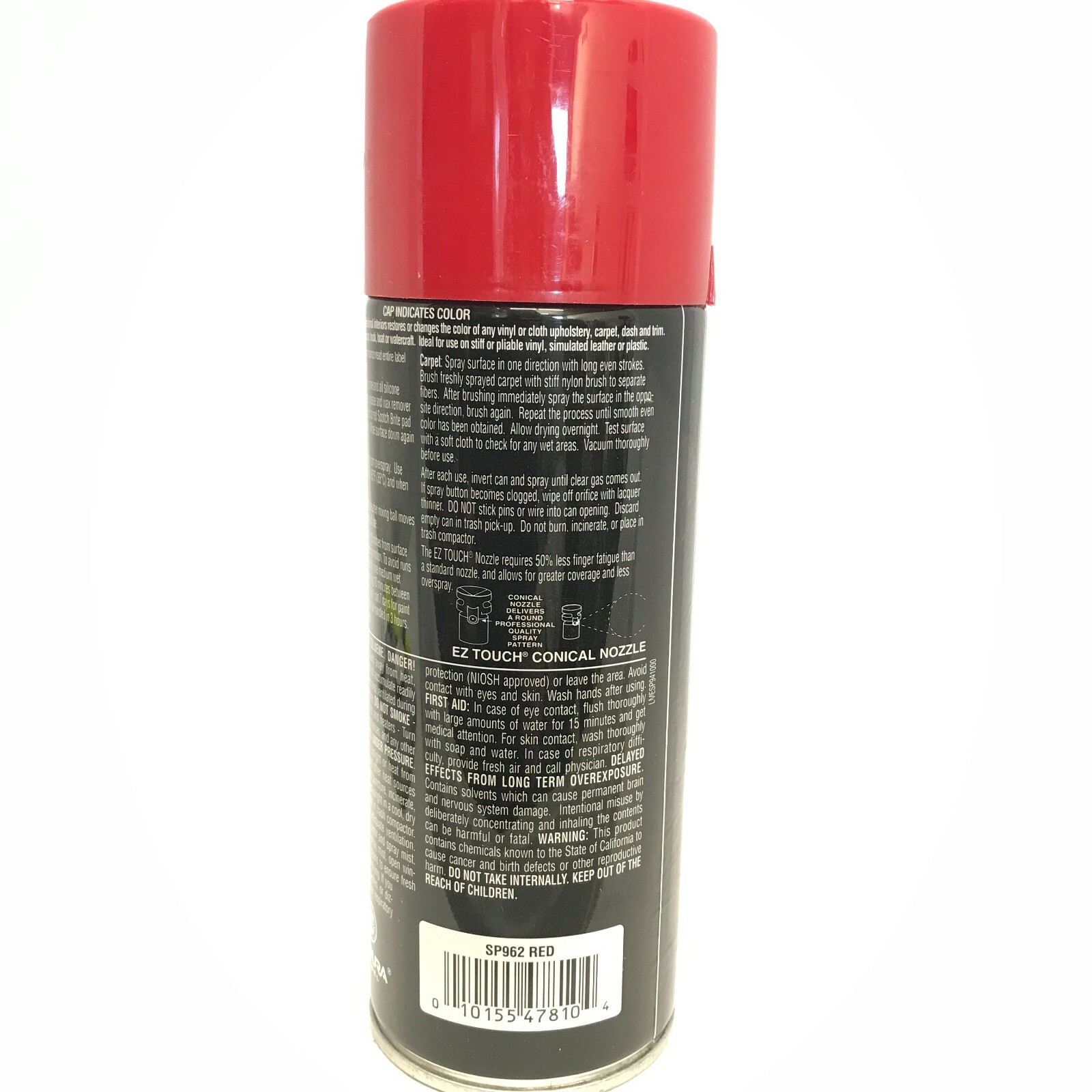 VHT SP9623 PACK Premium Finish RED Vinyl Dye. Cloth Seats, Carpet