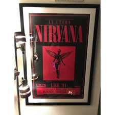 Nirvana Matt Dye Blunt Graffix Nirvana’s last show Signed Screenprint Poster JPN