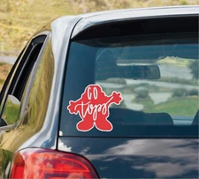 WKU Inspired GO TOPS Vinyl Decal Car Window Sticker
