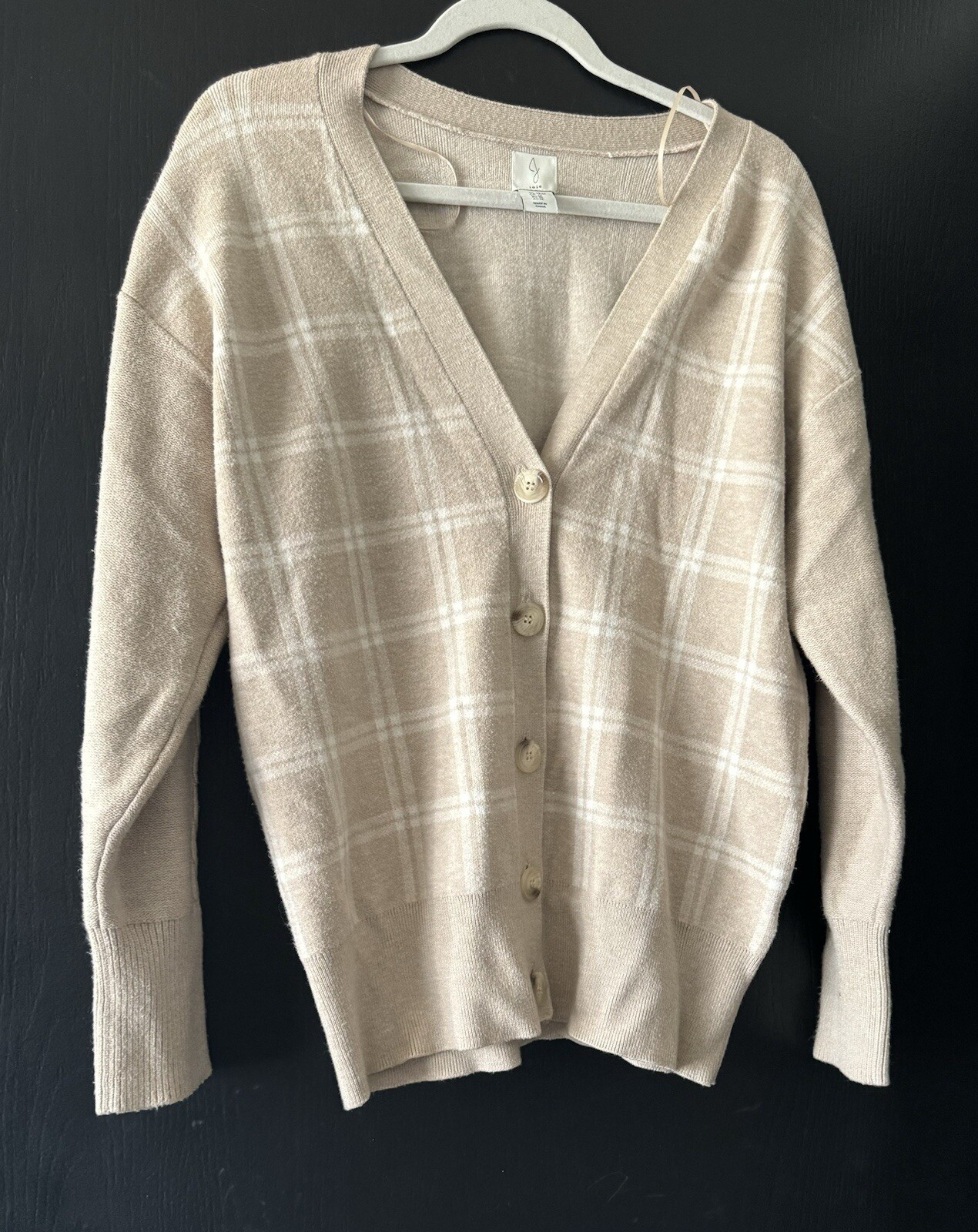 Joie Super Soft Cardigan Size m Heavy Knit V Neck Fuzzy Sweater