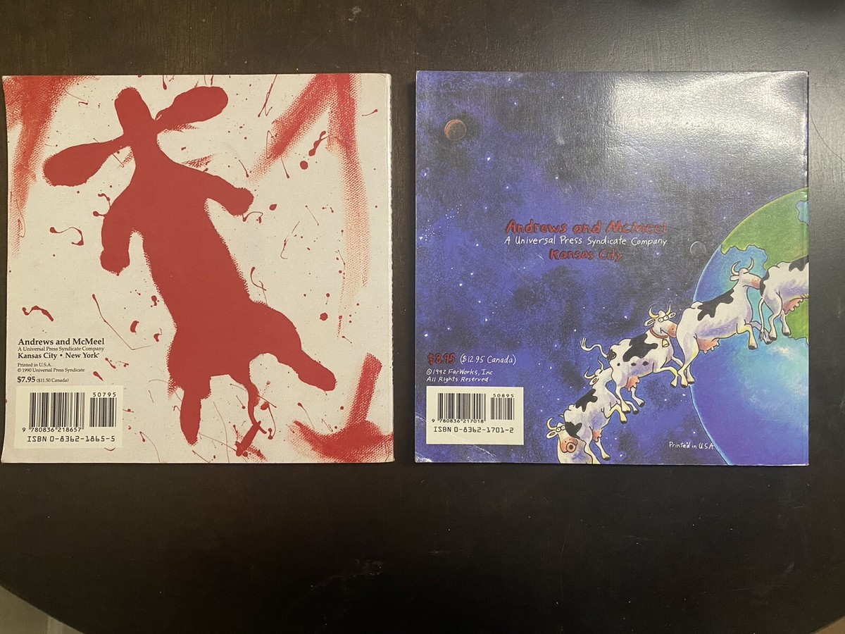 FAR SIDE Set 2 Gary Larson 1990 Wiener Dog Art 1992 Cows Of Our