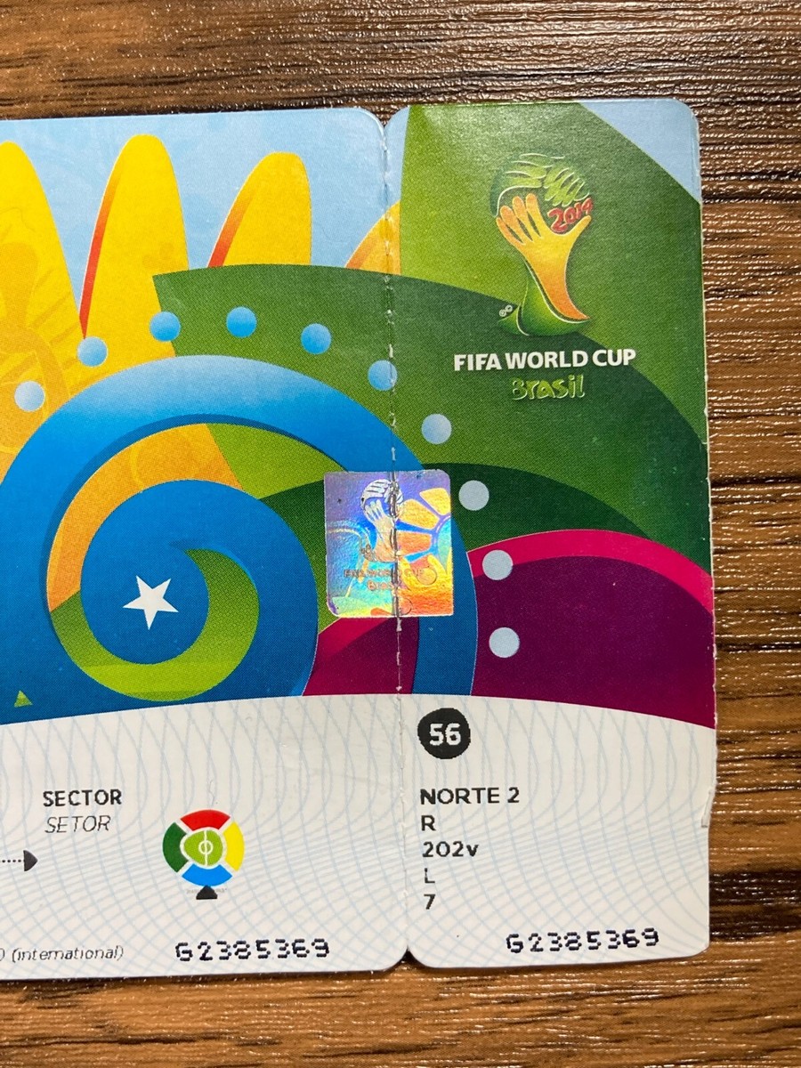 FIFA World Cup 2014 Brazil Ticket - #56 Belgium USA Unused | eBay