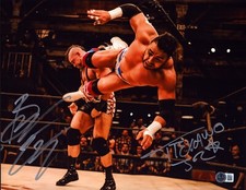 Brian Cage & Texano Jr. Signed 11x14 Photo BAS COA Lucha Libre AAA Underground 2