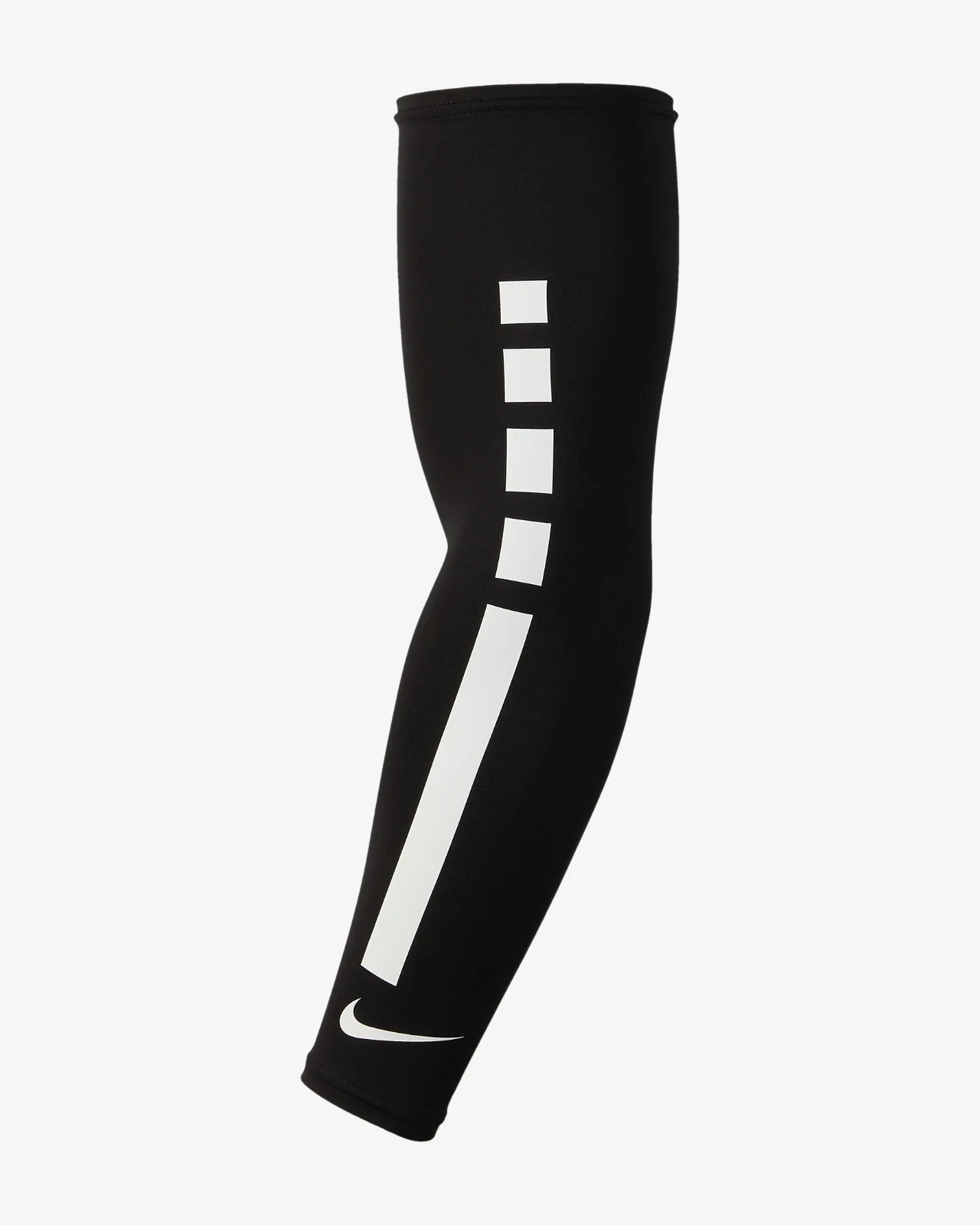 Nike Sleeve Adult L-XL Black White Dri-Fit Elite UV Sleeves Basketball Mens