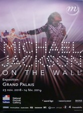MICHAEL JACKSON - RARE PARIS ORIGINAL EXHIBITION LARGE SIZE POSTER