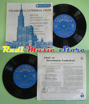 LP 45 7'' STRASBOURG CATHEDRAL CHOIR Ave verum corpus Ave vera verginitas Adieu