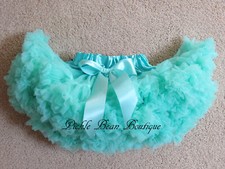 New 12-18 mo Mint Tutu Baby Skirt Girls Ruffle Pettiskirt Dress