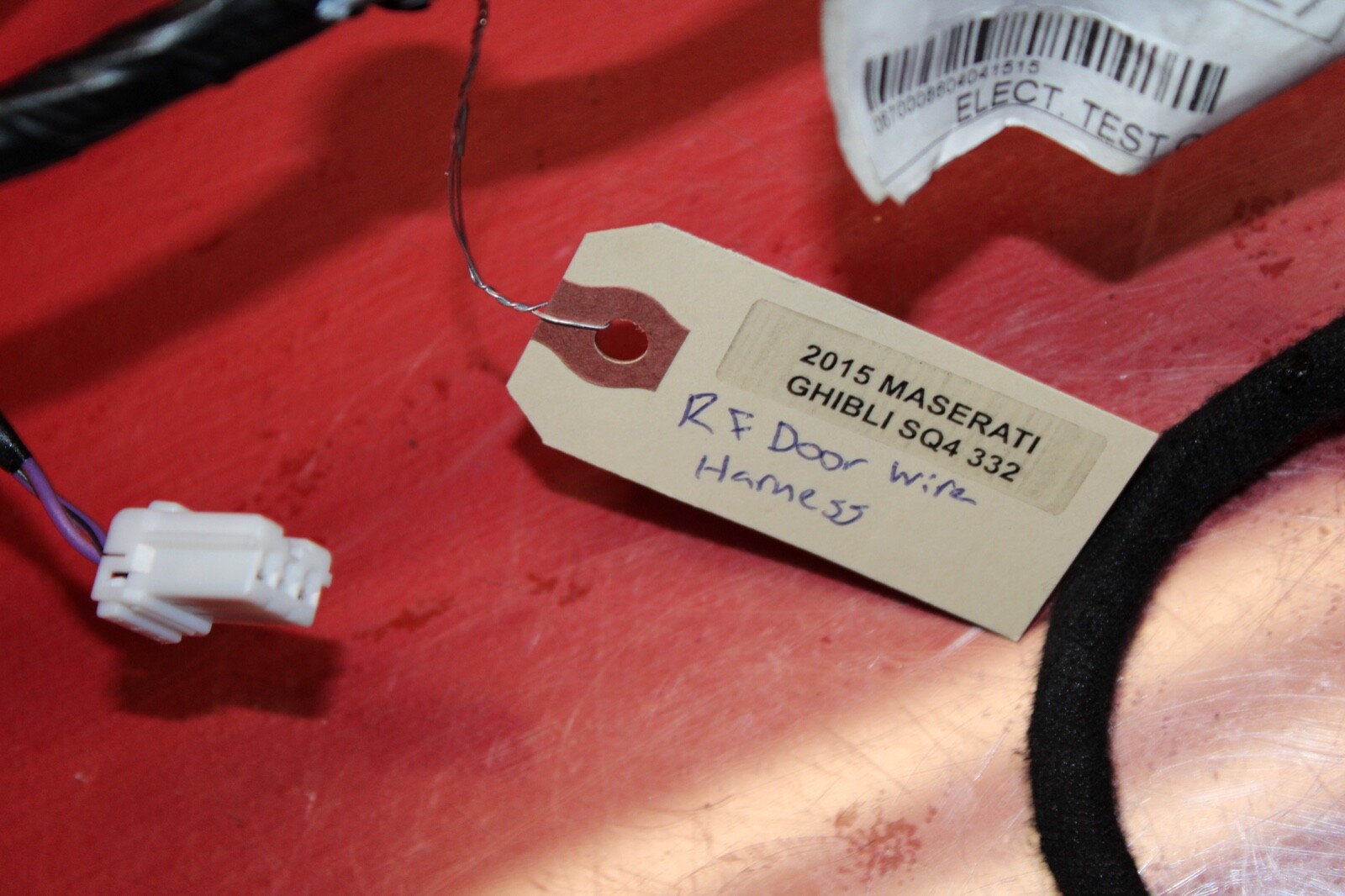 2014-2019 MASERATI GHIBLI M157 OEM RIGHT FRONT PASSENGER SIDE DOOR WIRE HARNESS