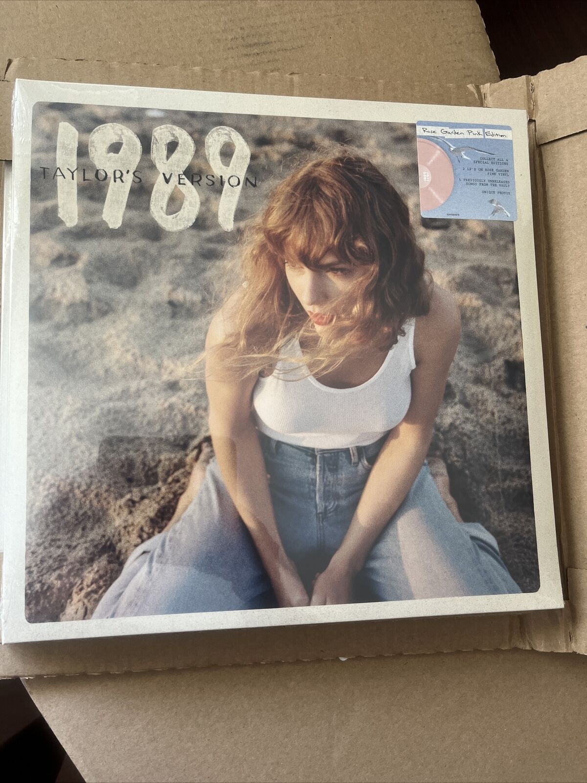 TAYLOR SWIFT 1989 TAYLOR’S VERSION ROSE GARDEN PINK VINYL LP Sealed New!