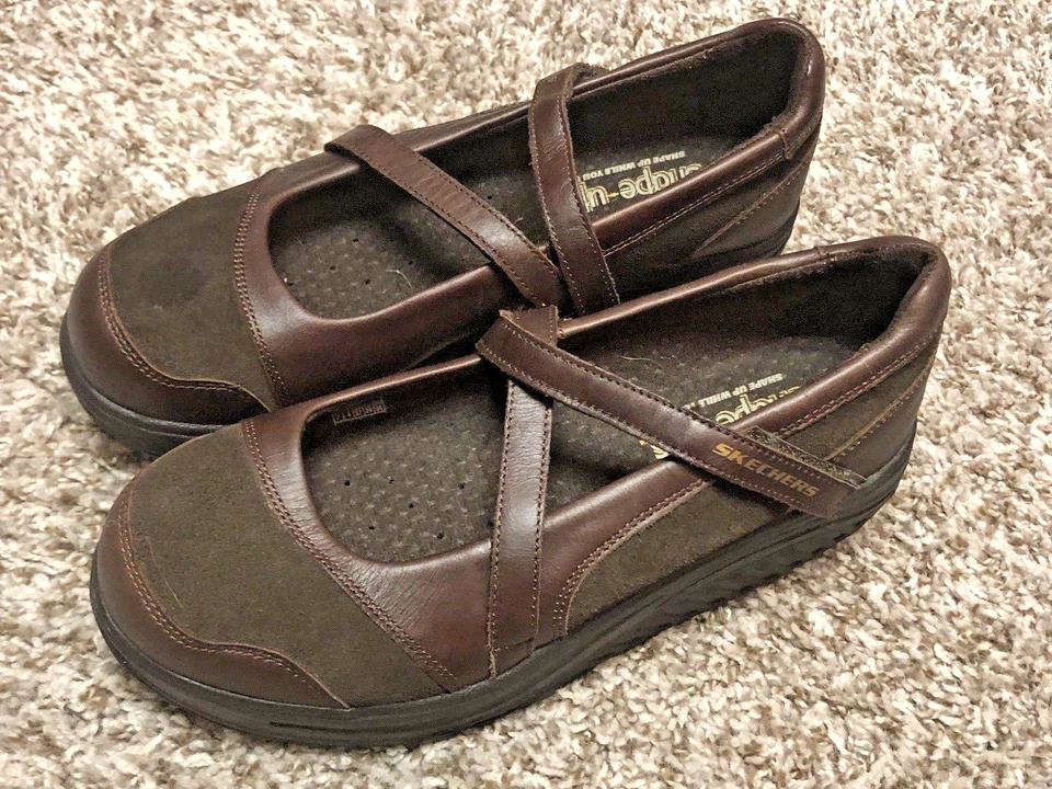 Tênis Skechers Feminino Tamanho 7 Shape Ups XW Hiperativo, Marrom, Tonificação, Caminhada - Imagem 4 de 4