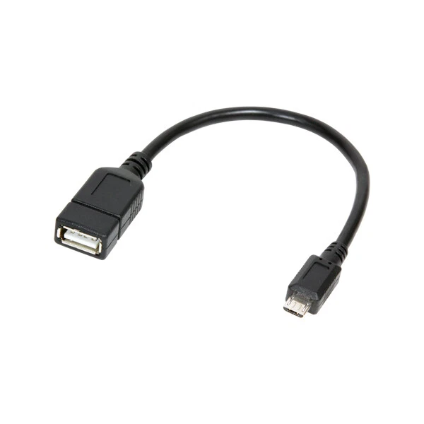 LogiLink AA0035 microUSB auf USB OTG Adapterkabel für Smartphones, Tablets