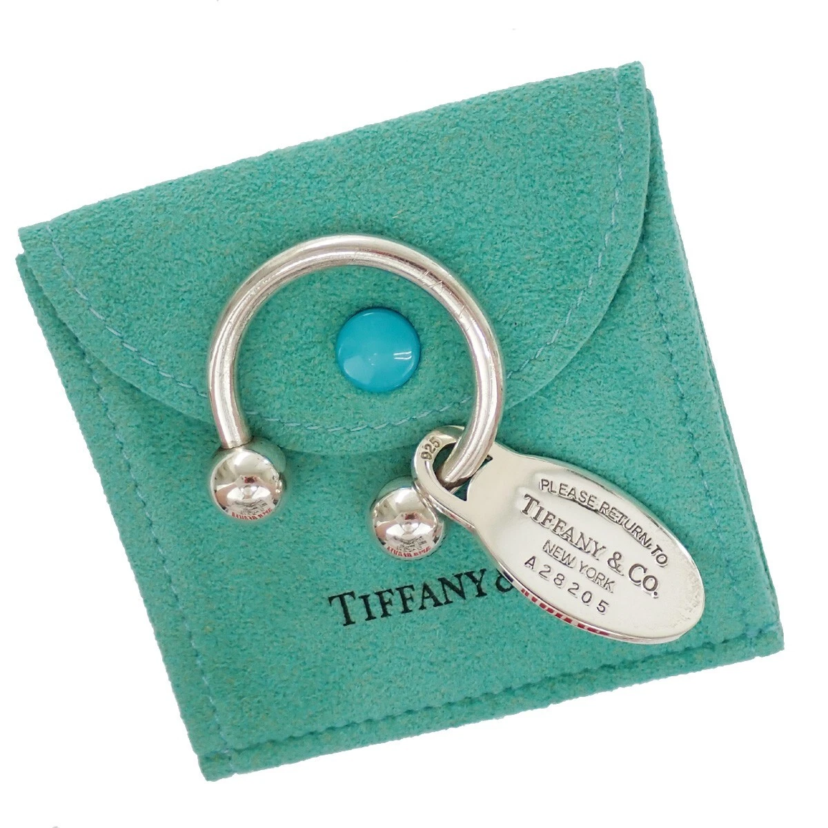 Tiffany & Co. Logo Scarf Ring Silver Plated 925 A28205