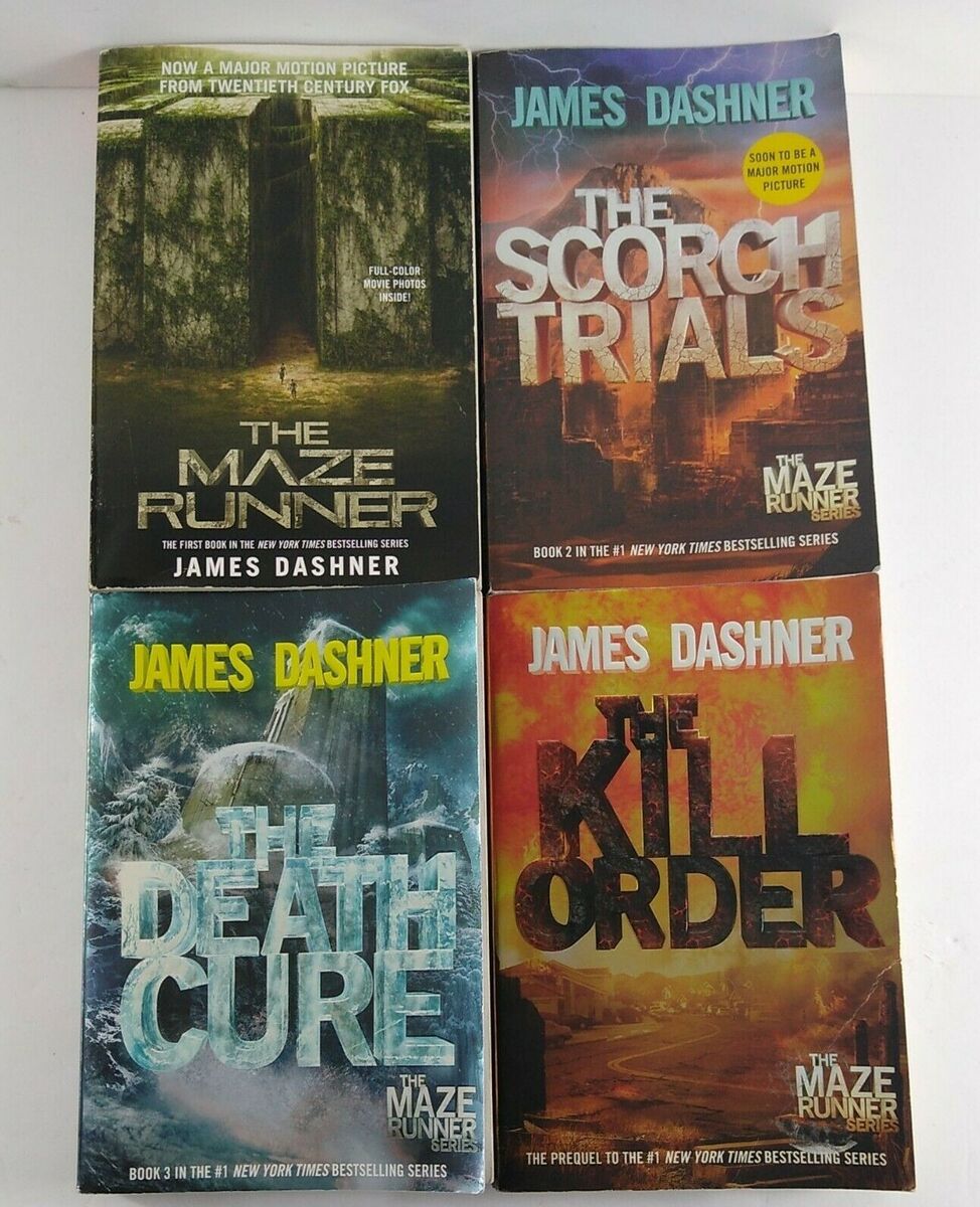 Kill Order, Maze Runner, Scorch Trials, Death Cure by James Dashner 4 PB  Books