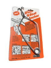 Baker Mfg Brush  ‘N  Boat Anchor Temporarily Anchor To Tree Or Dock Fishing  New