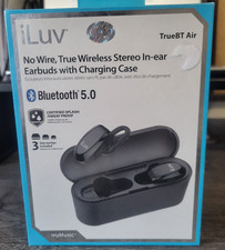 iLuv True Wireless Bluetooth Stereo In-Ear Earbuds with Charging Case NEW sealed