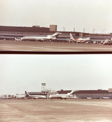 Delta Airlines Boeing 727 Amateur 8.5x11 Photo Lot 2 on Tarmac Airport Aircraft