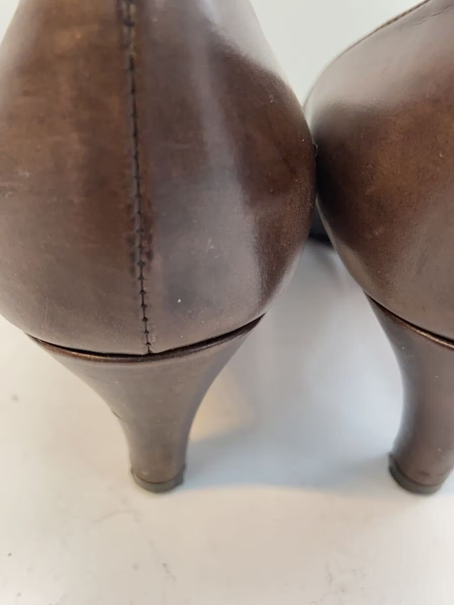 Prada Pumps 36 Brw Leather Used Condition Jle97 thumbnail 6