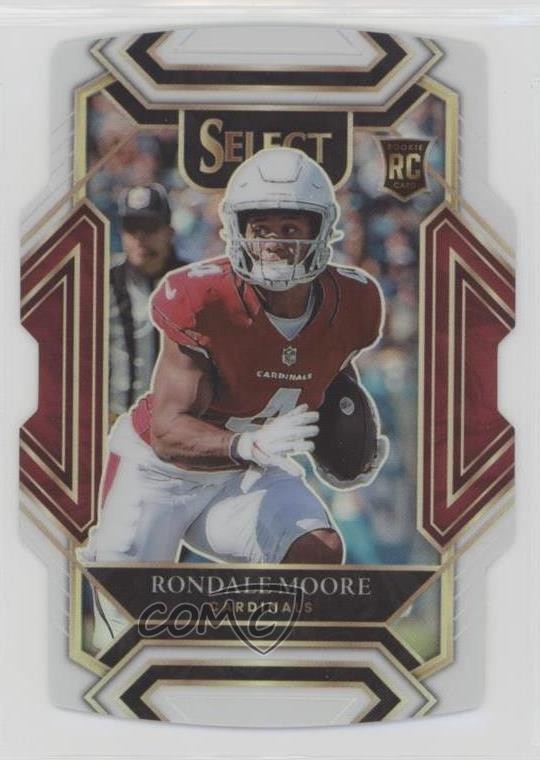 2021 Panini Select Club Level White Prizm Die-Cut 44/99 Rondale Moore #258 17tx