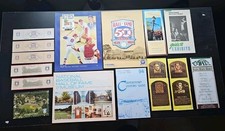 Lot Of Vintage National Baseball Hall Of Fame Memorabilia W/ Yearbook & Postcard
