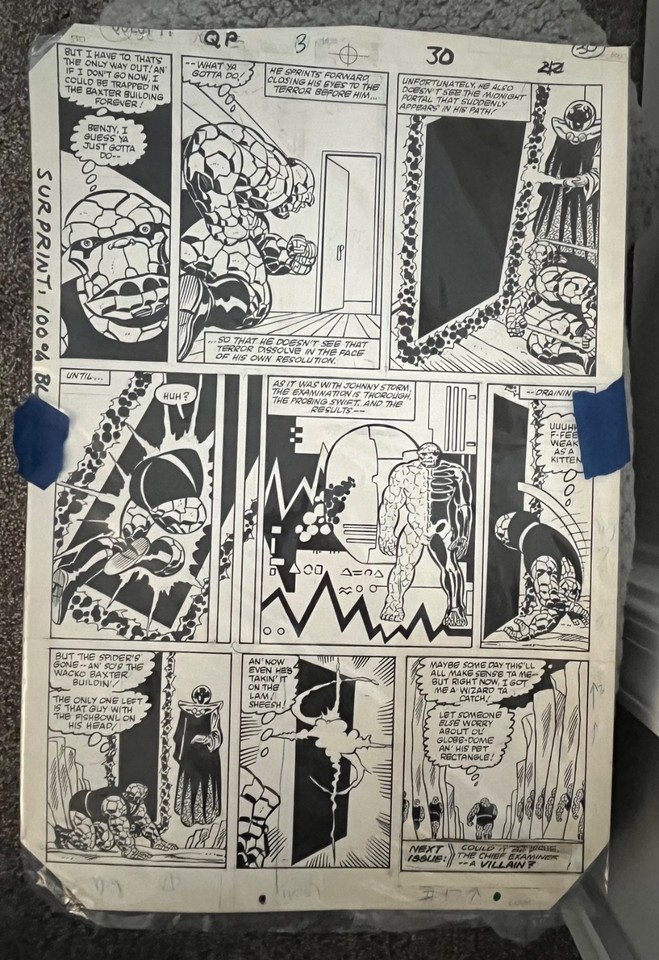 Questprobe comic book OA (Original Art) Ron Wilson & Joe Sinnott Comic Art