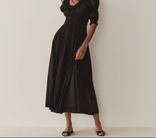 Dôen Ischia Dress Black XXS Excellent Pre-Owned Condition Doen Ischia Prairie