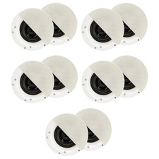 Acoustic Audio R192 Frameless In Ceiling Speakers Flush Mount 5 Pair Pack